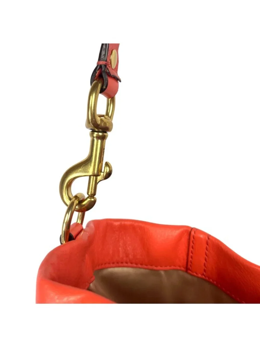 Coach 2013 Salmon Leather Ashley Carryall Shoulder Bag Purse C1375 - F19243